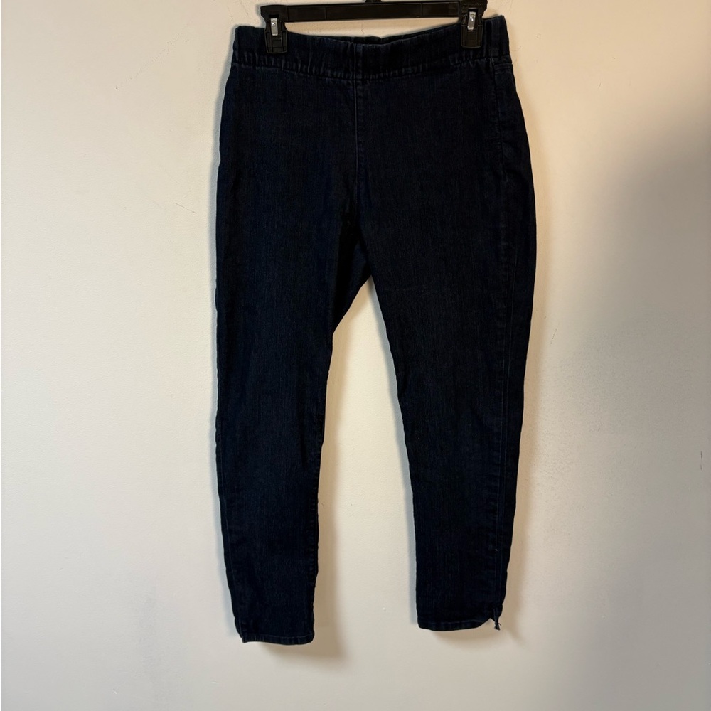 NYDJ Alina Womens Dark Wash Pull On Ankle Denim Jeans Size 4
